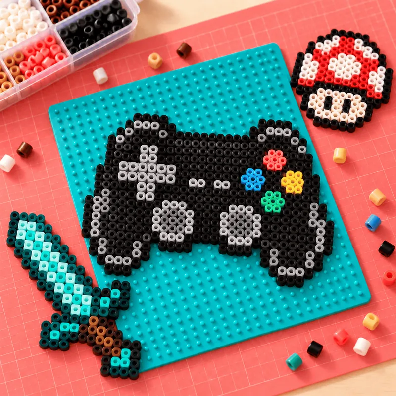 Peças de Hama Beads da coleção Games e pixel art