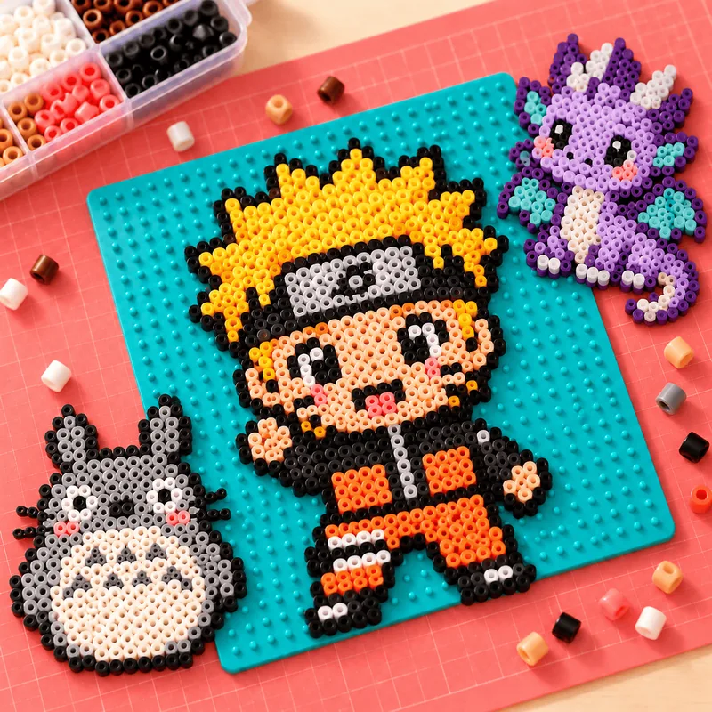 Peças de Hama Beads da coleção Animes e fantasia